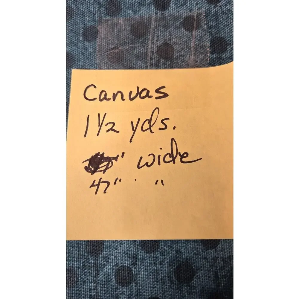 1 1/2 Yard Canvas Fabric